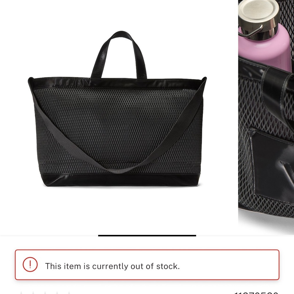 Victoria's Secret Black Mesh Tote Bag